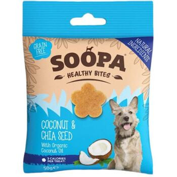Kókusz és Chia mag Egészséges Rágcsa 50 g (Soopa)