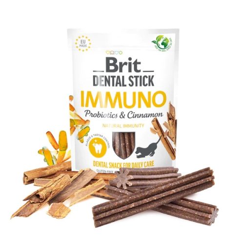 Dental Stick - Immuno – Probiotikum és fahéj 251 g (Brit Care)