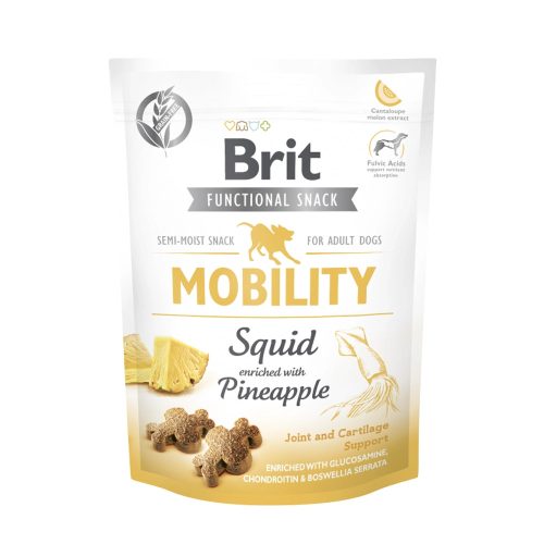 Functional Snack jutalomfalat – Mobility - Tintahal és Ananász 150 g (Brit Care)
