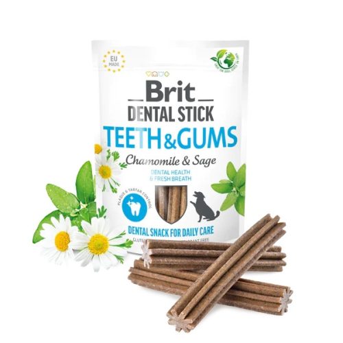 Dental Stick - Teeth & Gums – Kamilla és zsálya 251 g (Brit Care)
