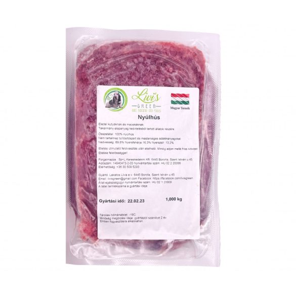 Nyúlhús darálva 1 kg (Livi's Green)