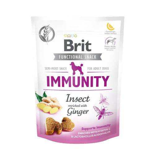 Functional Snack jutalomfalat – Immunity - Rovar és Gyömbér 150 g (Brit Care)
