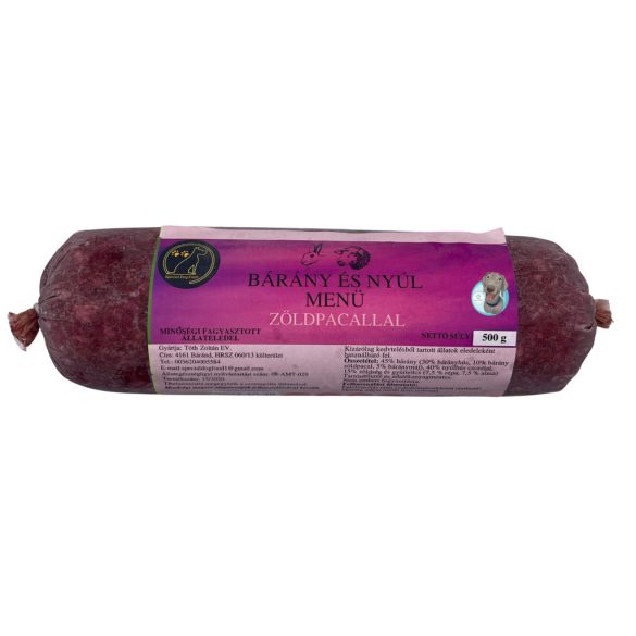 Bárány-Nyúl Menü 500g (Special Dog Food)