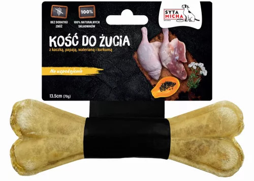 Relaxáló rágócsont kacsával és macskagyökérrel 13.5 cm (Syta Micha)