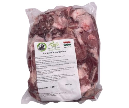 Bárányhús darabolva kutyáknak – természetes BARF alapanyag