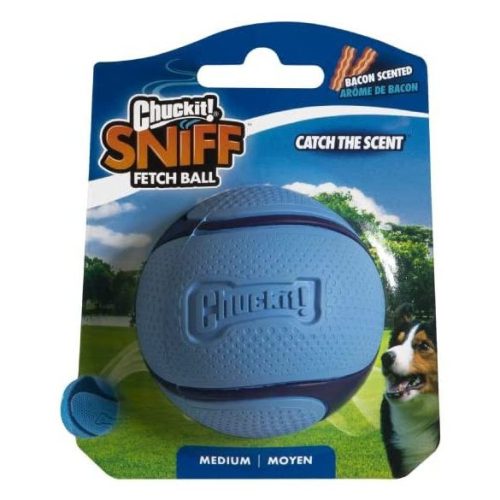 Sniff Ball - bacon illatú labda M (Chuckit!)