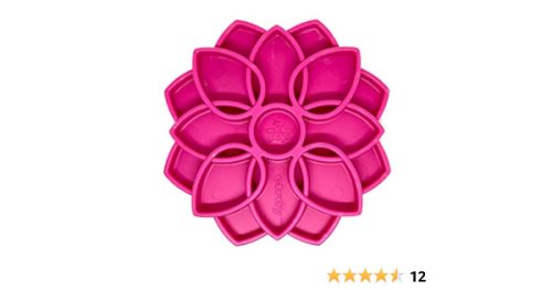 Habzsolásgátló tál kutyáknak, méreganyagmentes, SodaPup® Mandala - rózsaszín