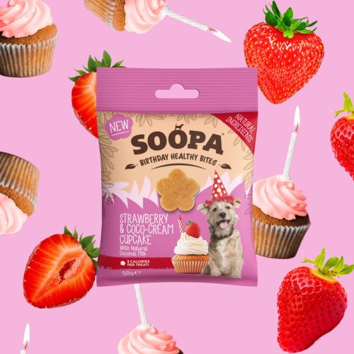 Epres és Kakaókrémes Cupcake Egészséges Rágcsa 50 g (Soopa)
