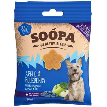 Alma és Kékáfonya Egészséges Rágcsa 50 g (Soopa)