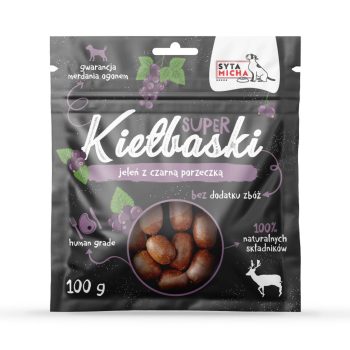   Apró kolbászkák - Szarvassal - Feketeribizlivel 100 g (Syta Micha)