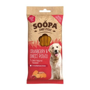 Vörösáfonya és Édesburgonya Jumbo Sticks 170 g (Soopa)