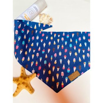 Fagyi mintás kutyakendő ( M méret )