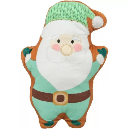 Plüss Mikulás játék kutyák részére - 22 cm