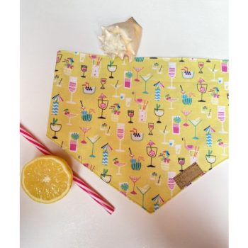 Koktél mintás kutyakendő ( M méret )