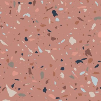   Rózsaszín Terrazzo mintás póráz 2 cm széles (műanyag csattal)