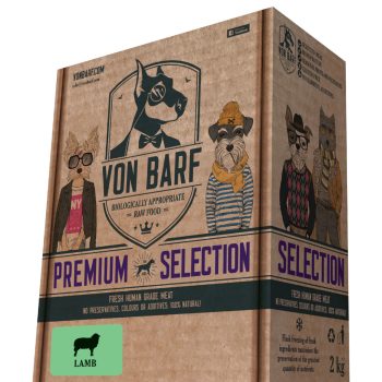   Von Barf Premium Selection - Bárány menü, csont nélkül 2 Kg (250G X 8 db)