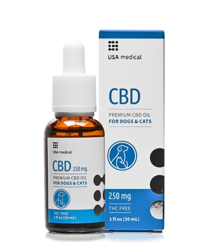 CBD olaj kutyáknak 250 mg CBD / 30 ml (USA Medical)