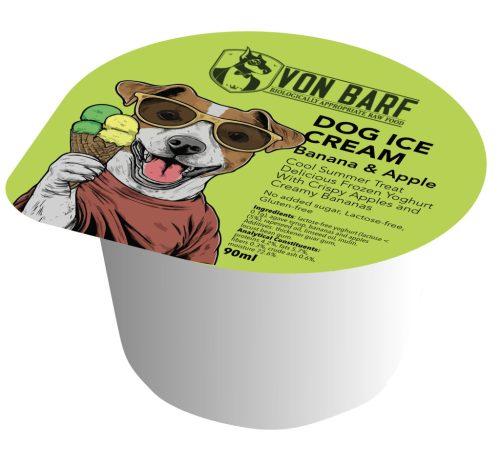 Kutya Fagylalt Banán & Alma 90ml (Von Barf)