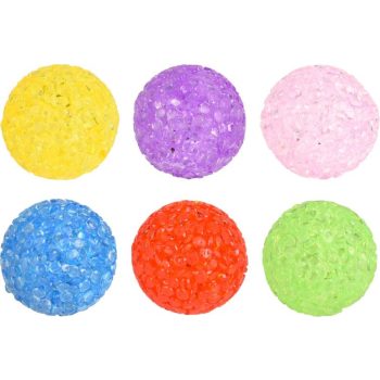Macskajáték - glitteres labda 4 cm ( 4 darab/csomag )