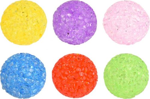 Macskajáték - glitteres labda 4 cm ( 4 darab/csomag )