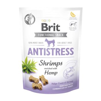   Functional Snack jutalomfalat – Antistress - Garnéla és Kender 150 g (Brit Care)