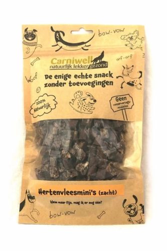 Tréning Szarvashús Falatok (mini) – 100% természetes jutalomfalat kutyáknak - 150 g ( Carniwell)