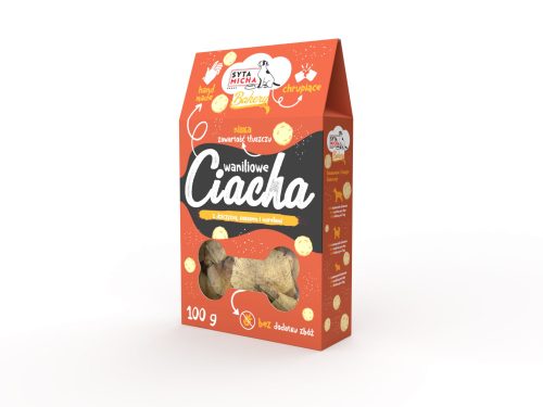 Dog Bakery Vaníliás süti - szarvassal, kókusszal és sárgabarackkal 100 g(Syta Micha)