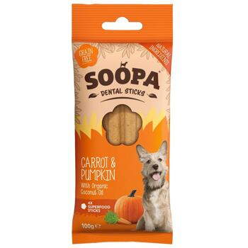 Sárgarépa és Sütőtök Dental Sticks 100 g (SOOPA)