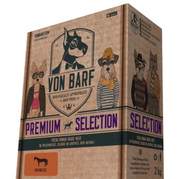   Von Barf Premium Selection Horse – Ló menü, csont nélkül 2kg (250g x 8db)