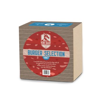 Von Barf Burger Selection ( Pulyka) 1 Kg (200 g X 5)