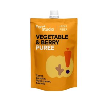   Zöldség- és bogyósgyümölcs-püré sütőtökkel és fekete ribizlivel kutyáknak, 150ml, (Food Studio)