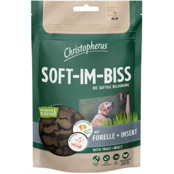   Soft-Im-Biss Pisztráng és Rovar jutalomfalat 125 g (Christopherus)