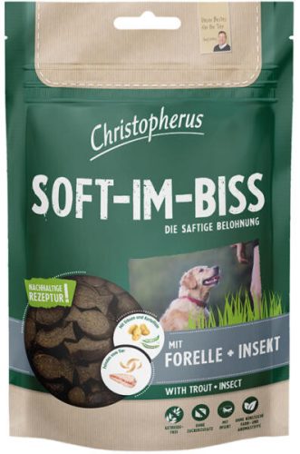 Soft-Im-Biss Pisztráng és Rovar jutalomfalat 125 g (Christopherus)