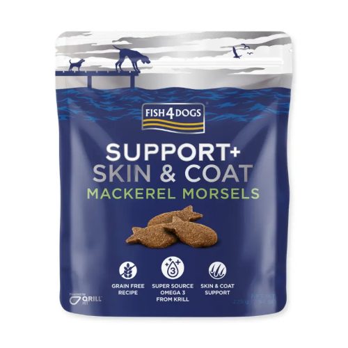 Bőr- és Szőrzet Makréla Snack, 225 g (  Fish4Dogs )