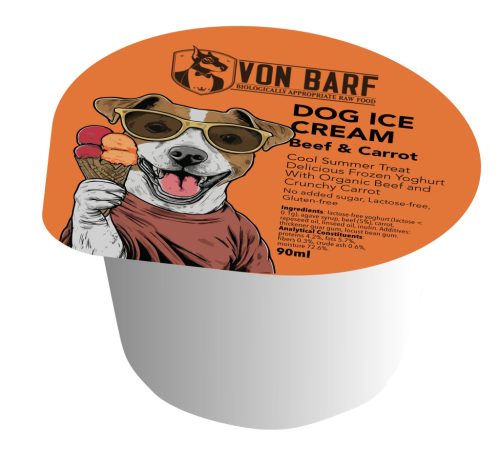 Kutya Fagylalt marha és sárgarépa 90ml (Von Barf)
