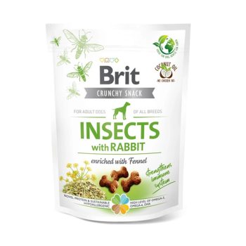   Ropogós rovarfehérjés jutalomfalat – Nyúllal és Édesköménnyel - 200 g (Brit Care)