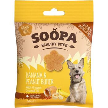 Banán és Mogyoróvaj Egészséges Rágcsa 50 g (Soopa)