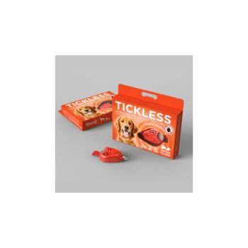   Vegyszermentes ultrahangos kullancs- és bolhariasztó medál kutyáknak és macskáknak / narancs (Tickless)