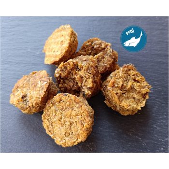 Teomann szárított tőkehal tallérok lazaccal