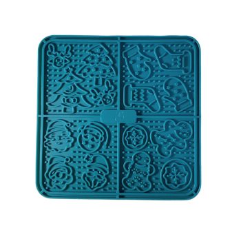 Karácsonyi Nyalogató lap - kék