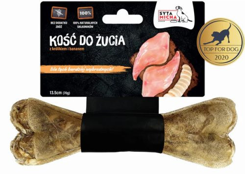 Rágócsont "válogatós kutyáknak" - Nyúllal és Banánnal -13.5 cm (Syta Micha)