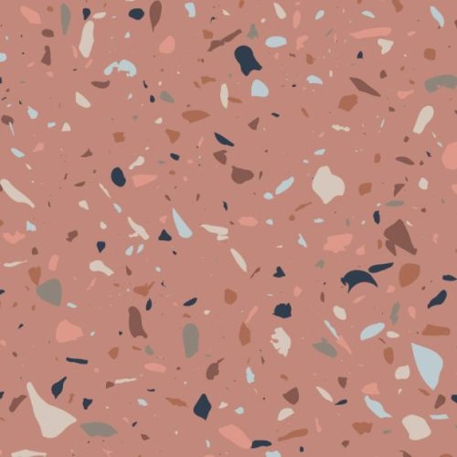 Rózsaszín Terrazzo mintás szett 2 cm széles (műanyag csattal)