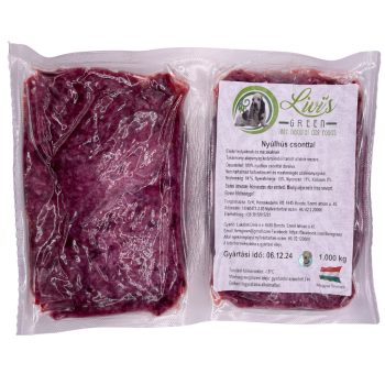 Nyúlhús csonttal darálva 1kg ( Livi's Green)