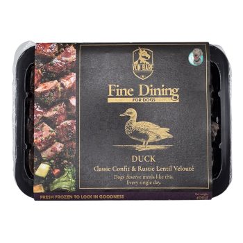 Von Barf Fine Dining Párolt Menü – Kacsa & Lencse 400 g